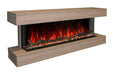 Modern Flames Landscape Pro 94'' Studio Suite Wall Mount Mantel Package | Coastal Sand Modern Flames