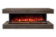 Modern Flames Landscape Pro 82'' Studio Suite Wall Mount Mantel Package | Driftwood Grey Modern Flames