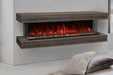 Modern Flames Landscape Pro 94'' Studio Suite Wall Mount Mantel Package | Driftwood Grey Modern Flames