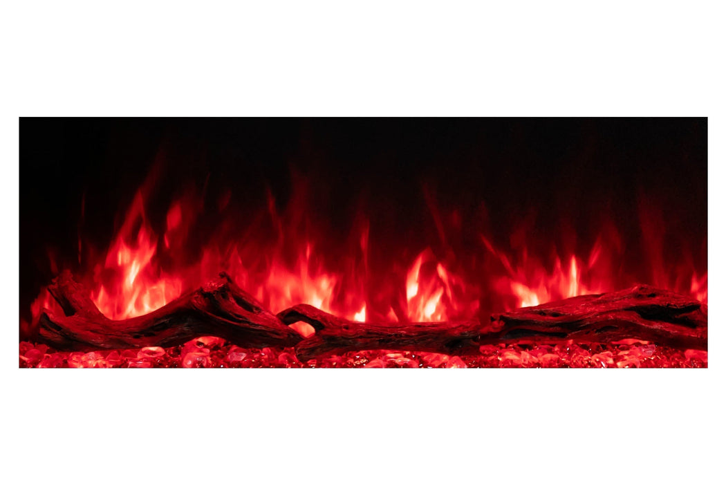 Modern Flames Landscape Pro 82'' Studio Suite Wall Mount Mantel Package | Coastal Sand Modern Flames