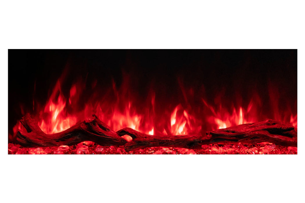 Modern Flames Landscape Pro 70'' Electric Fireplace Wall Mount Studio Suite | White Ready to Paint Modern Flames