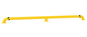 Vestil LPRO-144-9-4 Steel Low Profile Rack Guard Bollard 144 in. Length Yellow