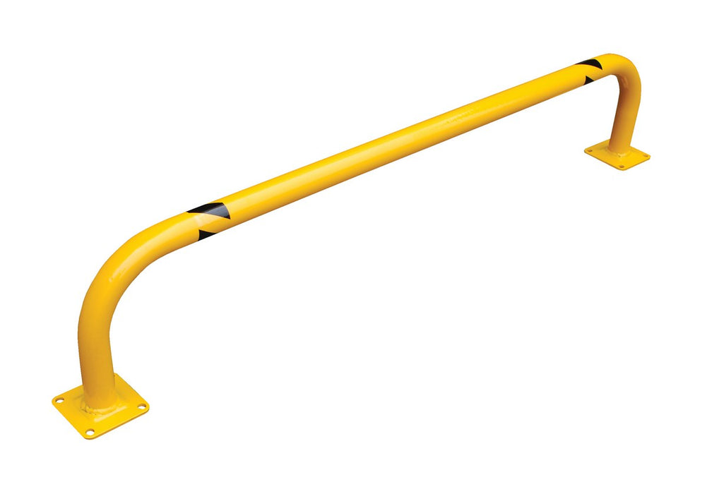 Vestil LPRO-36-9-2 Steel Low Profile Rack Guard Bollard 36 in. Length Yellow