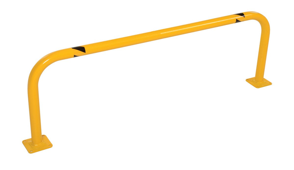 Vestil LPRO-48-16-2 Steel Low Profile Rack Guard Bollard 48 in. Length Yellow
