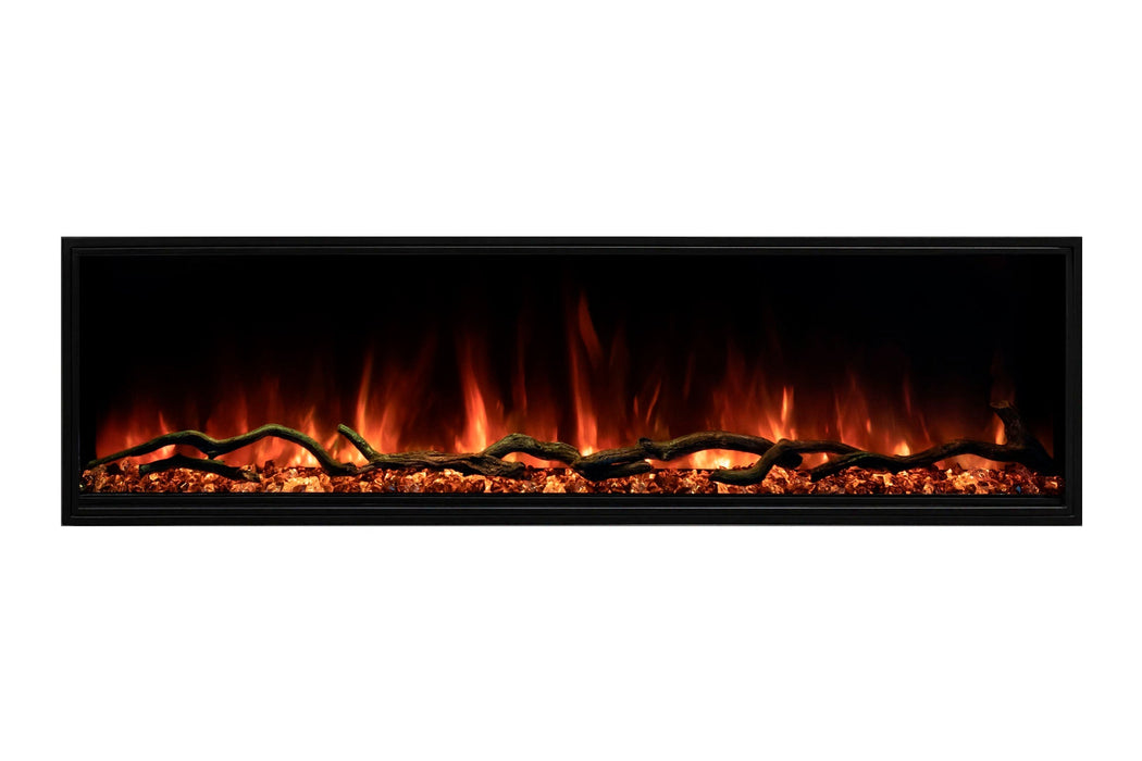 Landscape Pro Slim 44" Built In Linear Electric Fireplace - side view