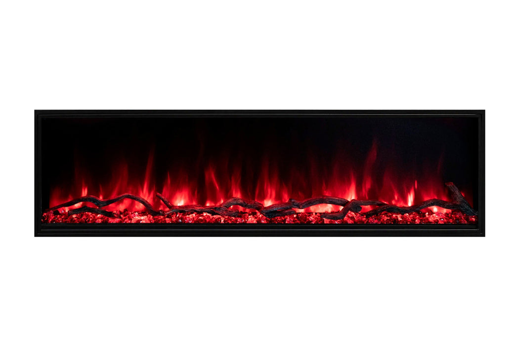 Landscape Pro Slim 44" Built In Linear Electric Fireplace - lifestyle in-use