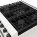 Thor Kitchen 30-Inch White Gas Range (LRG3001UW) – close-up cooktop