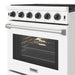 Thor Kitchen 30-Inch White Gas Range (LRG3001UW) – close-up door