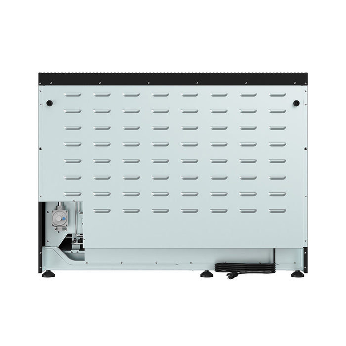 Thor Kitchen 48-Inch Black Gas Range (LRG4807UB) – back side