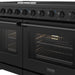 Thor Kitchen 48-Inch Black Gas Range (LRG4807UB) – close-up