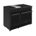 Thor Kitchen 48-Inch Black Gas Range (LRG4807UB) – front left side closed