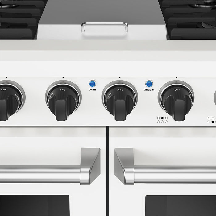 Thor Kitchen 48-Inch White Gas Range (LRG4807UW) – close-up knobs