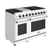 Thor Kitchen 48-Inch White Gas Range (LRG4807UW) – front left side closed