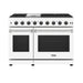 Thor Kitchen 48-Inch White Gas Range (LRG4807UW) – front side closed