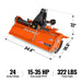 45 in Rotary Tiller,  3 Point Hitch Cat.1,  Chain Drive,  PTO Shaft In — angle view