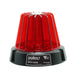 Vestil LT-M-RD4-FSL-RD Polycarbonate Magnetic Fork Truck LED DC Strobe Beacon Light 4-1/2 in. x 4-1/2 in. x 4 in. Red