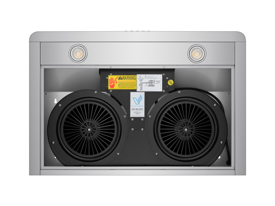 Victory Range Hoods 30 Inch 600 CFM Under Cabinet Range Hood - VICTORY Luna