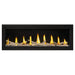 Napoleon Luxuria 50 single-sided natural gas linear fireplace with contemporary logs