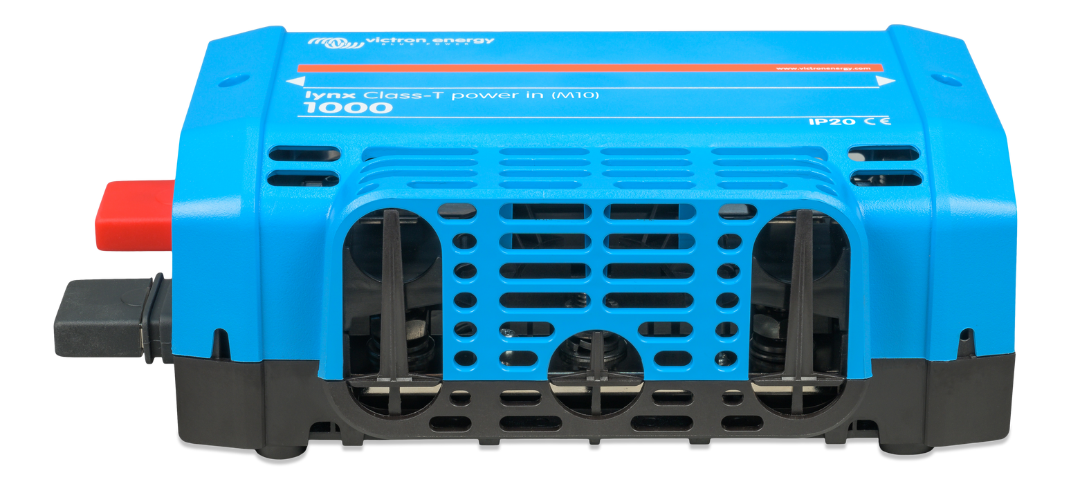 Victron Lynx Class-T Power In M10 busbar fuse holder - angle view