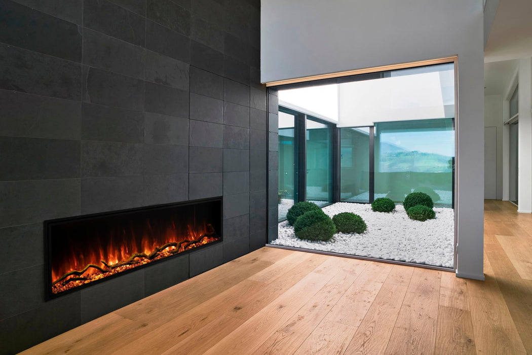 Landscape Pro Slim 44" Built In Linear Electric Fireplace - angle view