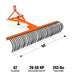 84" Landscape Rake with 42 Tines 3 Point Hitch Tractor Attachment,  LR84