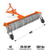 84" Landscape Rake with Bolt-On Wheels & 42 Tines 3 Point Hitch Tractor Attachment,  LR84W