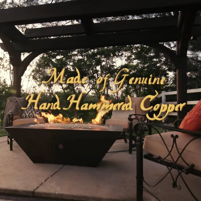 Largo Moreno 60" W x 26" L Rectangle Copper Fire Pit - MORENO-LRGO-602619 by Starfire Designs Starfire Designs
