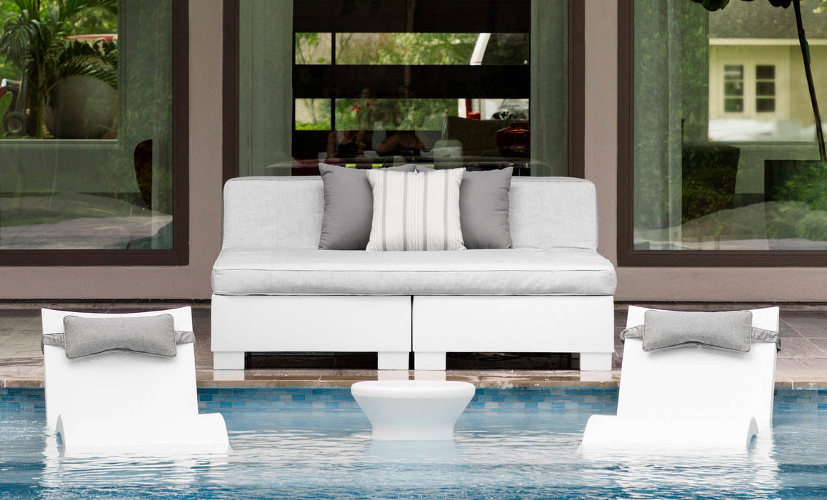 Ledge Lounger Affinity Sunbed with Back Cushion — view 2