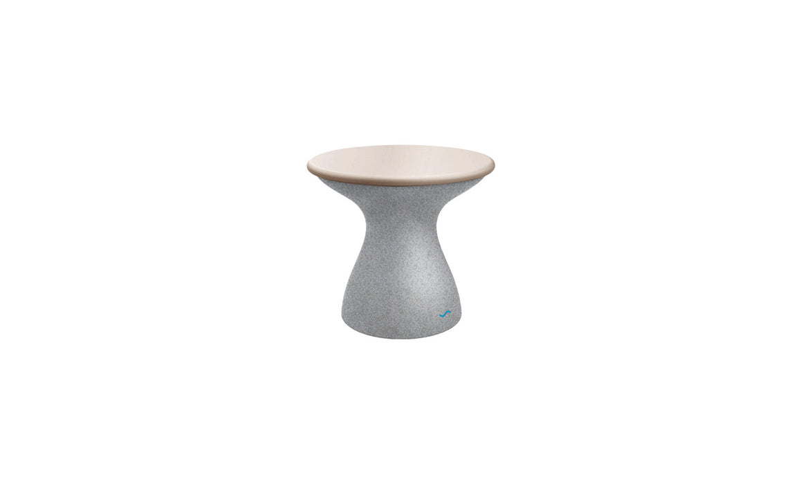 Ledge Lounger Autograph Standard Side Table — Granite Gray Base-Cloud Lid