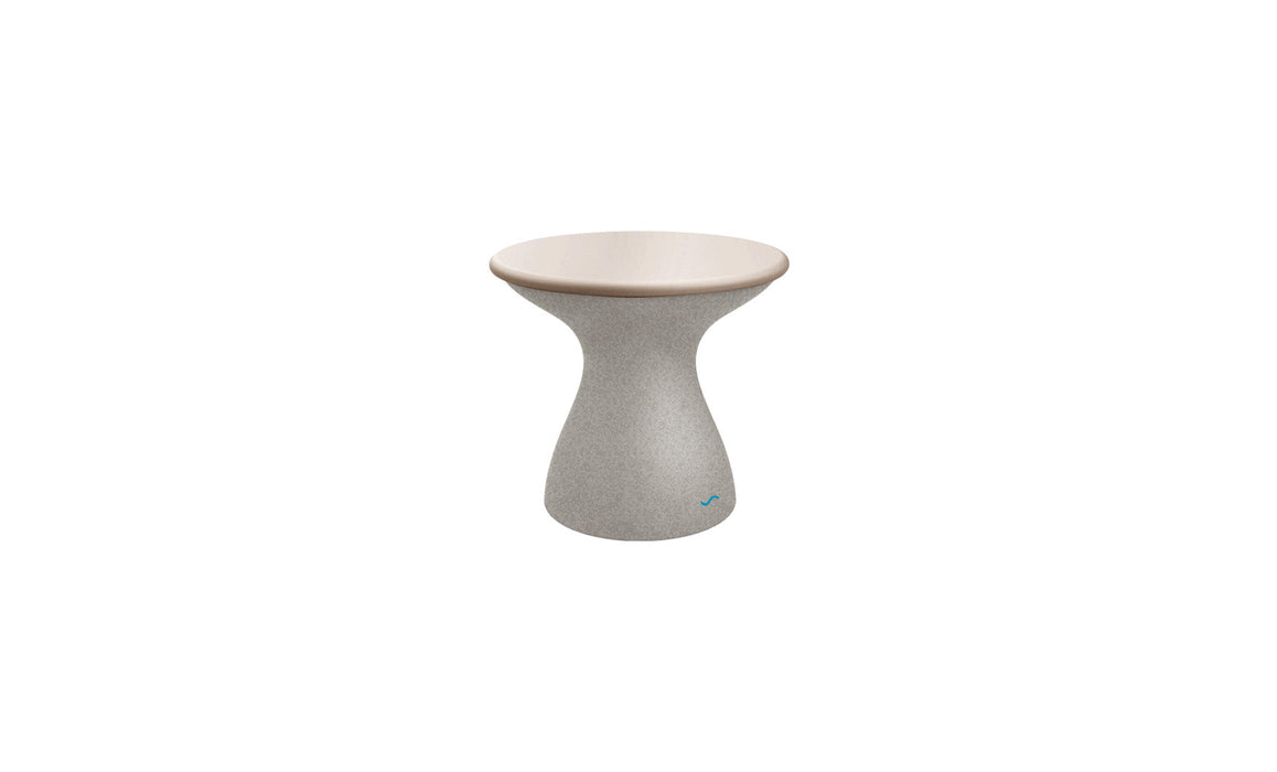 Ledge Lounger Autograph Standard Side Table — Sandstone Base-Cloud Lid