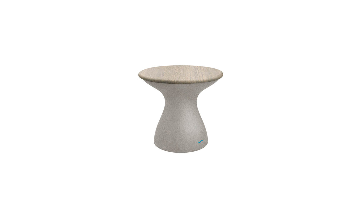 Ledge Lounger Autograph Standard Side Table — Sandstone Base-Wheat Lid