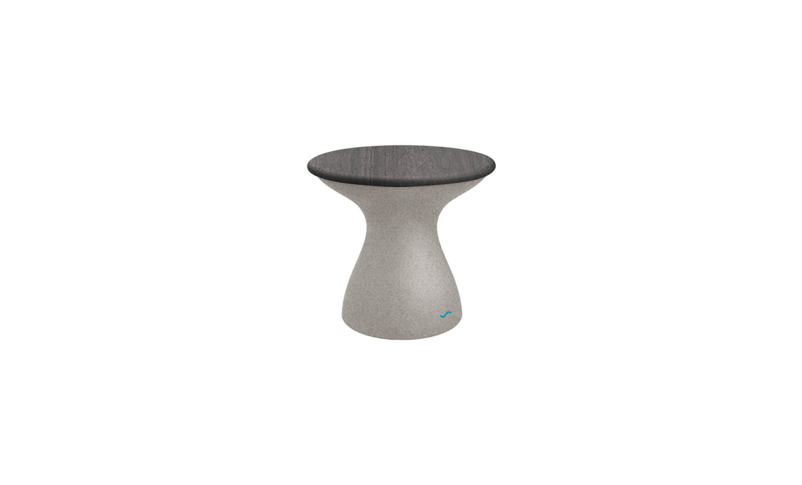Ledge Lounger Autograph Standard Side Table — Sandstone Base-Fog Lid
