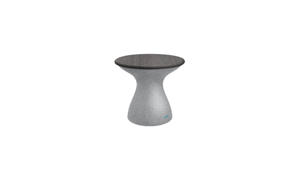 Ledge Lounger Autograph Standard Side Table — Granite Gray Base-Fog Lid