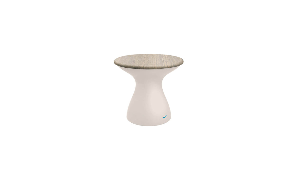 Ledge Lounger Autograph Standard Side Table — Cloud Base-Wheat Lid