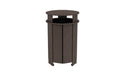 Ledge Lounger Mainstay Industrial Round Trash Bin with Liner — Flint