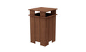 Ledge Lounger Mainstay Industrial Square Trash Bin with Liner — Harvest
