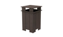 Ledge Lounger Mainstay Industrial Square Trash Bin with Liner — Flint