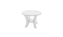 Ledge Lounger Mainstay Round Side Table — White