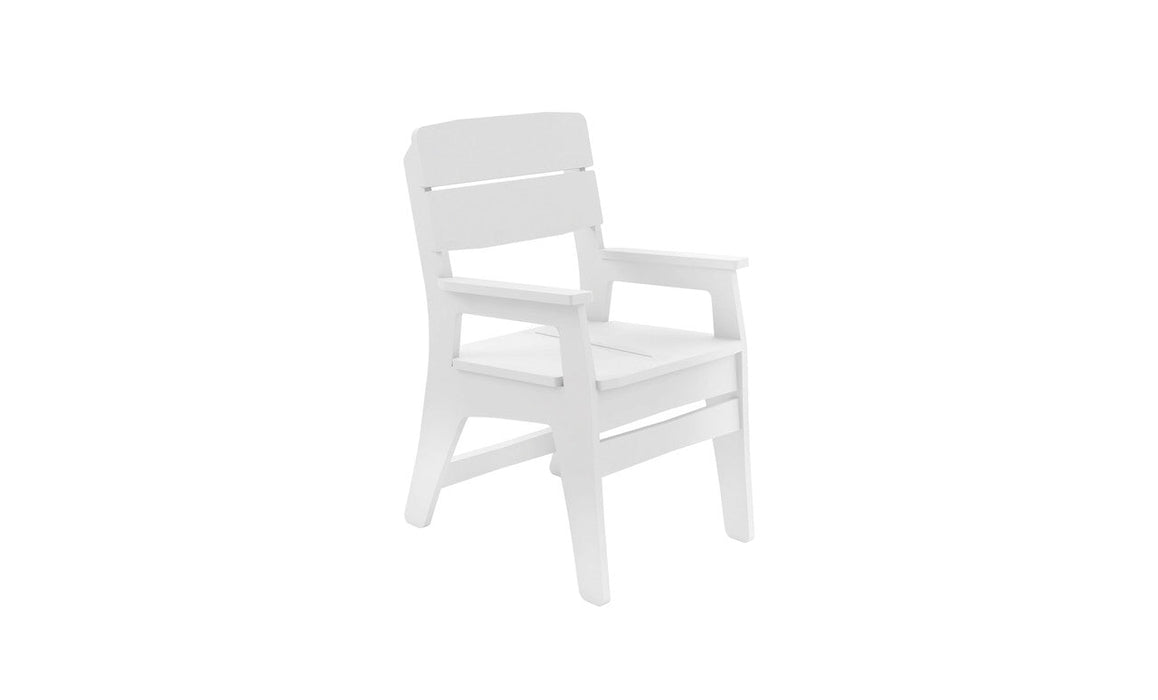Ledge Lounger Mainstay Dining Armchair — White