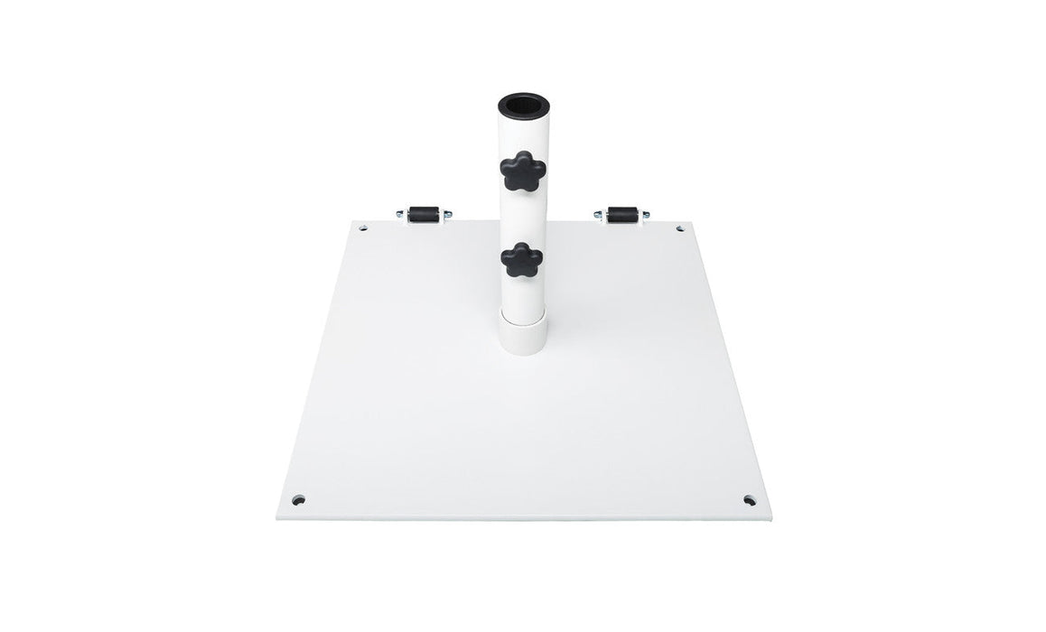 Ledge Lounger Steel Plate Umbrella Base with Wheels-75lbs — view 1