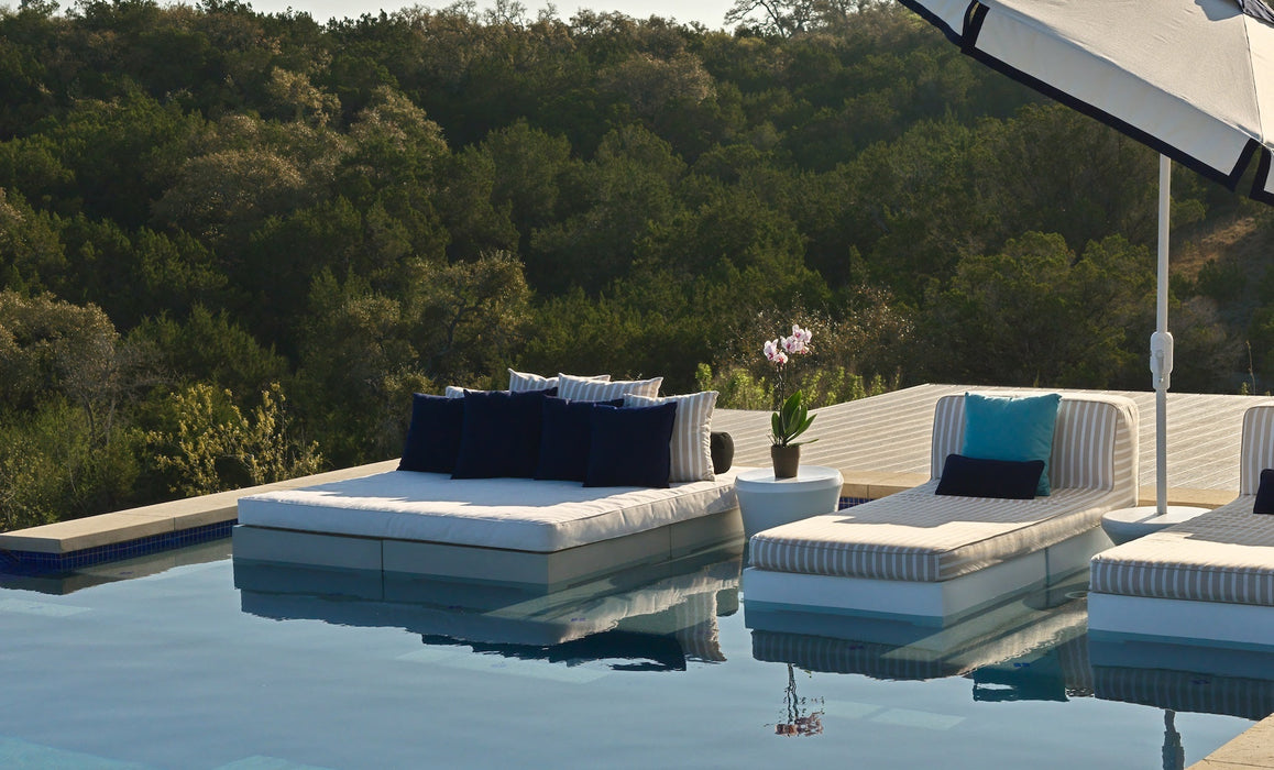 Ledge Lounger Affinity Sunbed with Flat Cushion — view 3