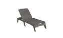 Ledge Lounger Mainstay Chaise — Fog Base-4634 White Fabric