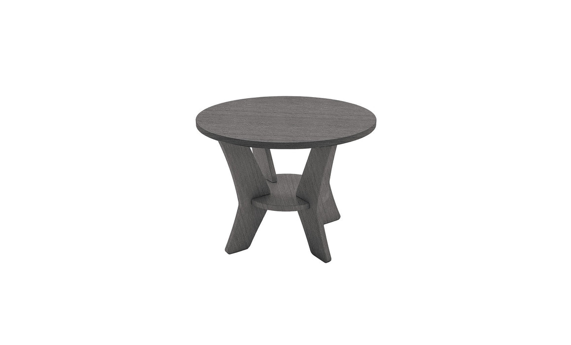 Ledge Lounger Mainstay Round Side Table — Fog