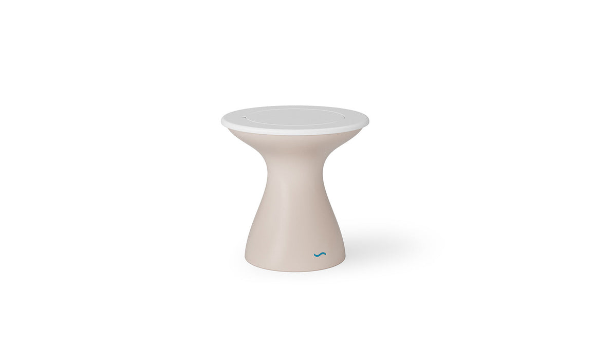 Ledge Lounger Autograph Tall Ice Bin Side Table — Cloud-White