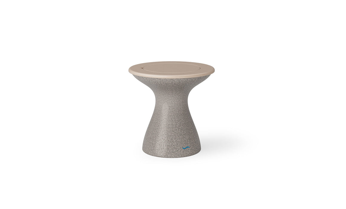Ledge Lounger Autograph Tall Ice Bin Side Table — Sand Stone-Cloud