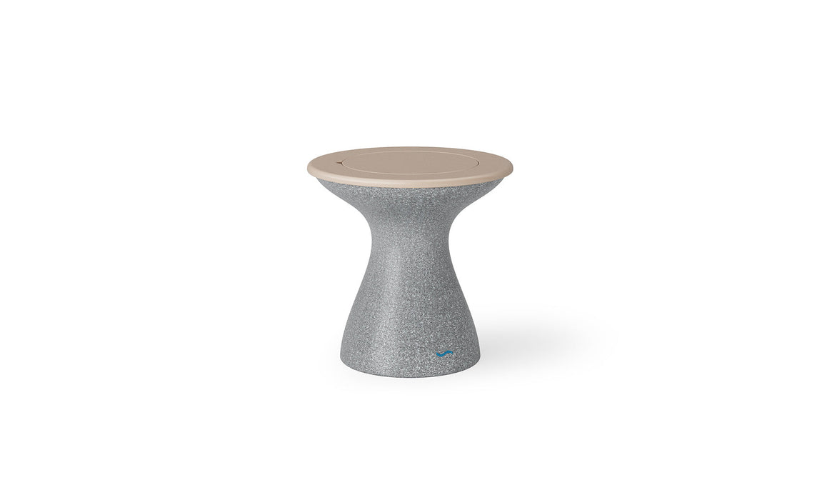 Ledge Lounger Autograph Tall Ice Bin Side Table — Granite Grey-Cloud
