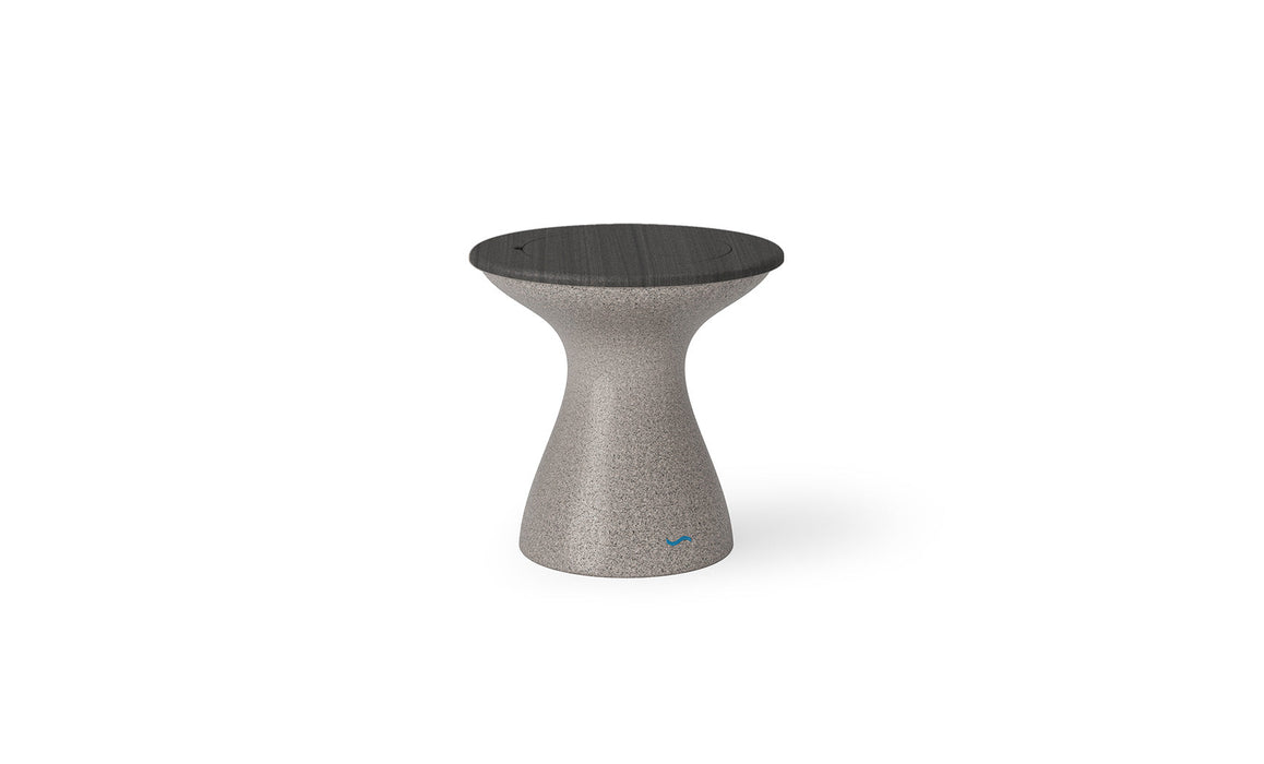 Ledge Lounger Autograph Tall Ice Bin Side Table — Sand Stone-Fog