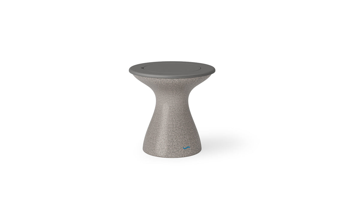 Ledge Lounger Autograph Tall Ice Bin Side Table — Sand Stone-Grey
