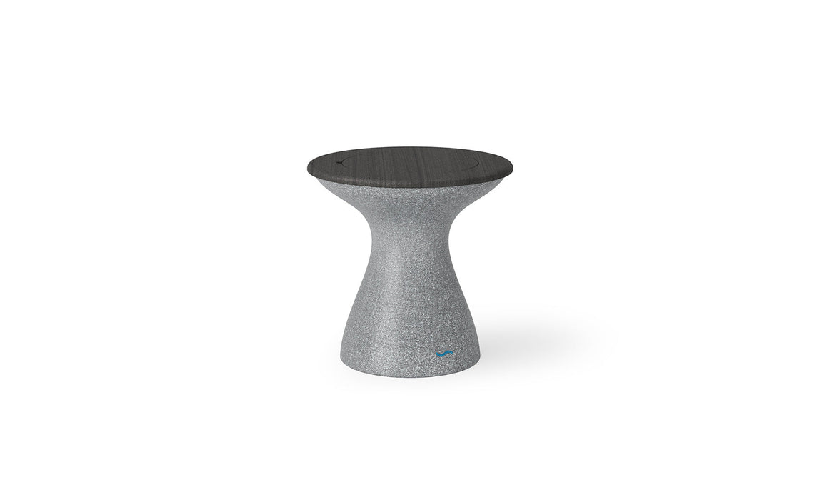 Ledge Lounger Autograph Tall Ice Bin Side Table — Granite Grey-Fog