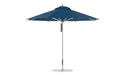 Ledge Lounger Premier Umbrella-11' Oct-Pulley — Silver Pole-Classic Ball Finial-Single Vent-STK-R175-Captain Navy